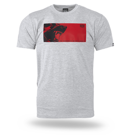 Dobermans Aggressive &quot;NEVER FORGETS&quot; TS379 T-shirt - gray