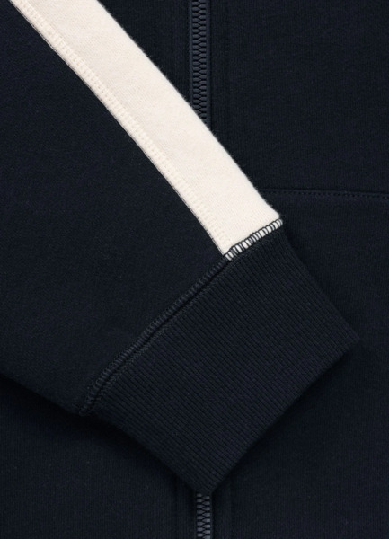 Bluza rozpinana z kapturem PIT BULL "SAN DIEGO CA" - granatowy