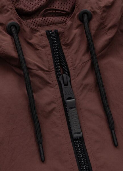 Kurtka męska przejściowa z kapturem PIT BULL "STEIN" - bordowy