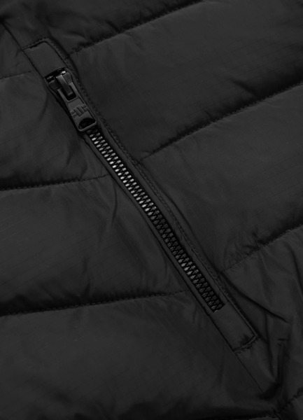 Kurtka zimowa pikowana z kapturem PIT BULL "SEACOAST III" - czarny