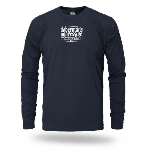 Longsleeve Dobermans Aggressive "Swelling Logo" LS351 - granatowy