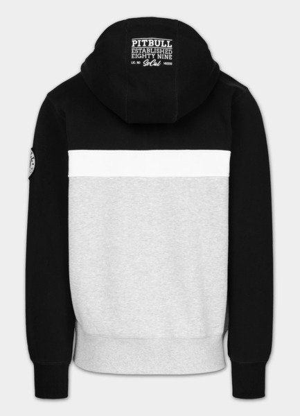 Bluza męska z kapturem PIT BULL "GIBSON" - czarny/szary