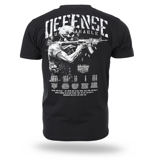T-shirt Dobermans Aggressive "DEFENSE UNBREAKABLE" TS377A - black