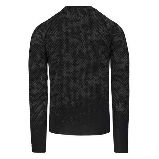 Rashguard longsleeve PIT BULL "HEX CAMO HILLTOP" - czarny
