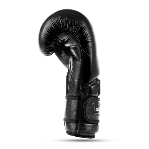 Warrior BLACK Genuine Leather Bushido Boxing Gloves