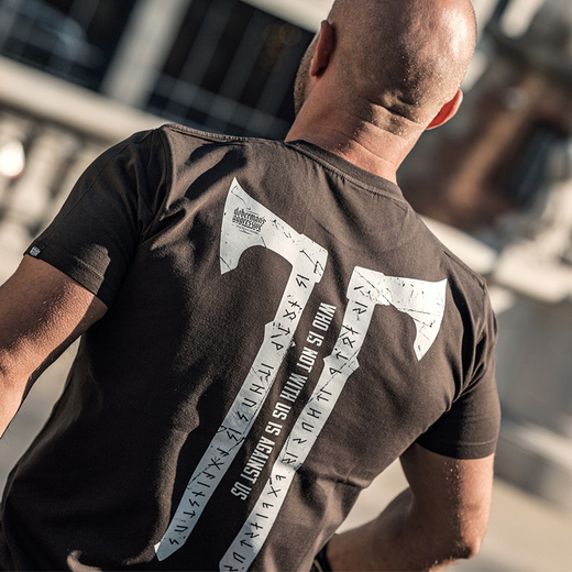 Koszulka T-shirt Dobermans Aggressive "HATCHETS" TS293E - szara