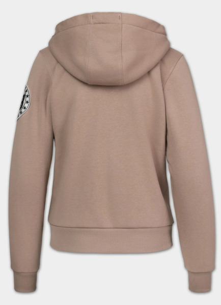 Women&#39;s zip-up hoodie PIT BULL &quot;RUFFINA PB&quot; - chocolate mousse