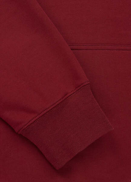 Bluza z kapturem PIT BULL "SMALL LOGO NUGGET" - bordowy