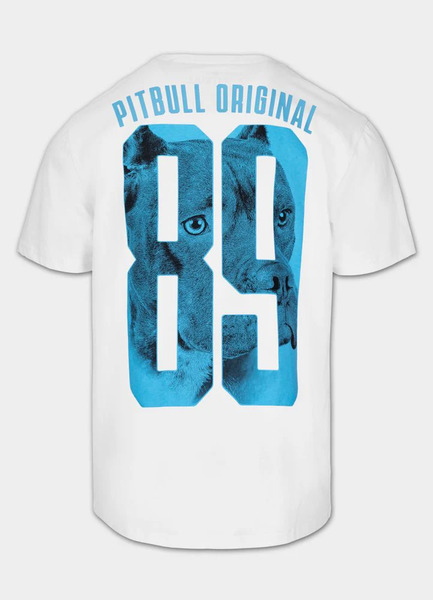 PIT BULL "EIGHTY NINE DOG" T-shirt - white/blue