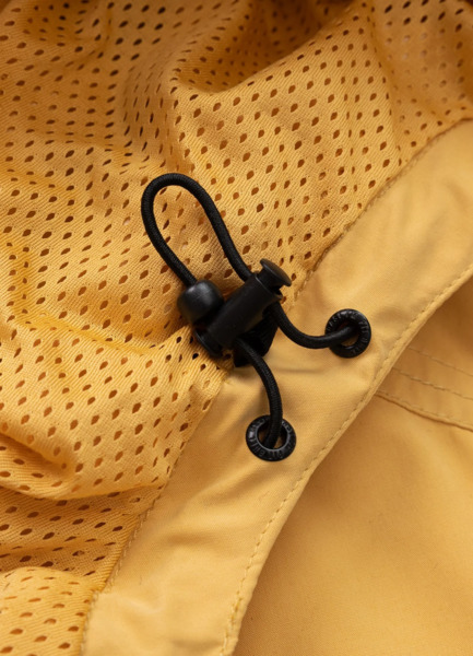 Kurtka przejściowa męska z kapturem PIT BULL "2 Color Longwood" - żółty/off-white/bordowy