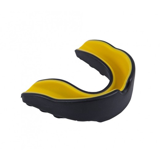 StormCloud single jaw mouthguard - black / yellow