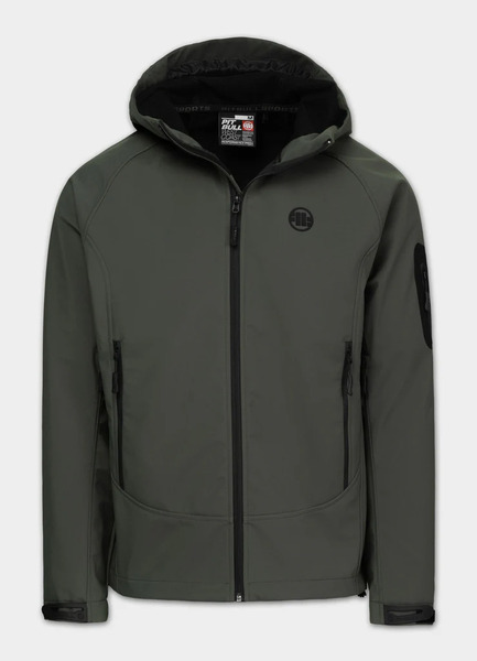 PIT BULL "Rockfish II" Hooded Softshell Jacket - Olive