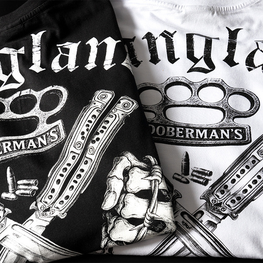 Dobermans Aggressive "ONE CREW GANGLAND" TS384 T-shirt - beige