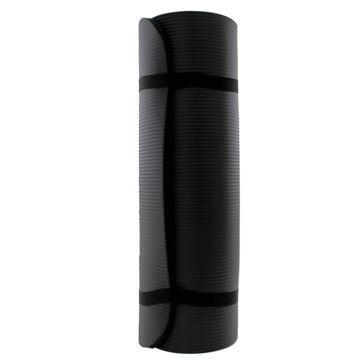 Mata do ćwiczeń fitness Beltor NBR 1 cm - czarna