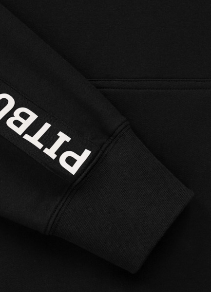 Bluza męska z kapturem PIT BULL "TAPE PARKER" - czarny