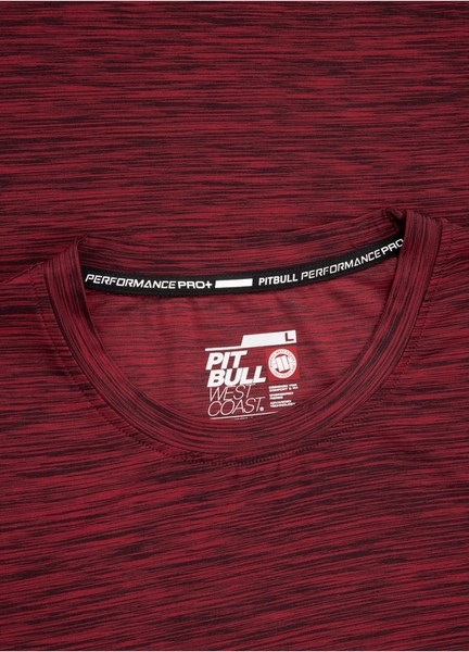 Casual Sport PIT BULL T-shirt &quot;Hilltop&quot; &#39;21 - burgundy melange melange