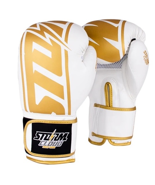 Rękawice bokserskie StormCloud "Bolt 2.0" - biało/złote