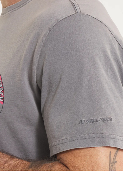 Koszulka PIT BULL Denim Washed "OCEANSIDE" - szara