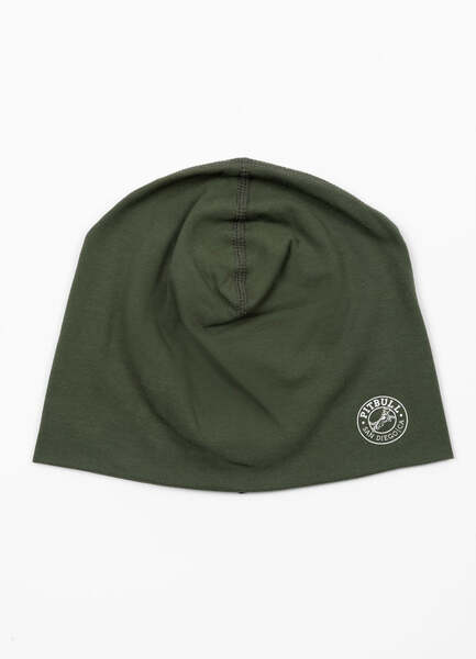 PIT BULL "SAN DIEGO CA" cotton winter hat - olive