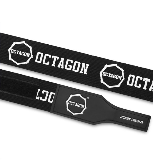 Fightgear Supreme Printed boxing wraps Octagon 5 m - black/white