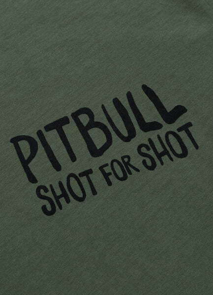 Koszulka męska PIT BULL "SHOT FOR SHOT" - ciemny zielony
