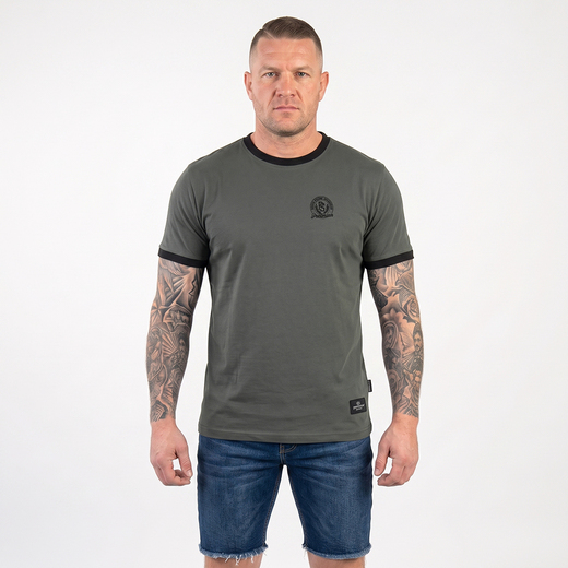 Pretorian Ringer "Honour" T-Shirt - Khaki