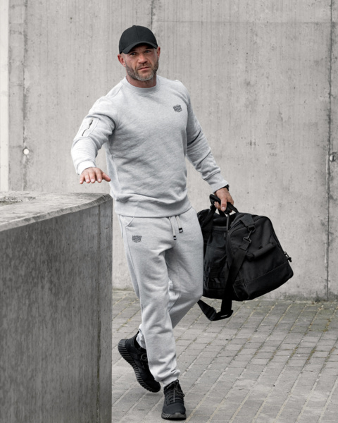 Dres bawełniany Dobermans Aggressive "Basic Logo DRS357" - szary