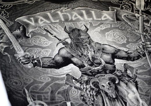 T-shirt &quot;Viking - Valhalla Warrior&quot; HD