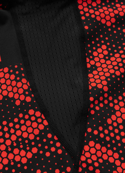 Rashguard longsleeve PIT BULL "HEX CAMO HILLTOP" - czerwony