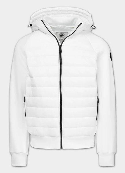 Kurtka hybrydowa przejściowa z kapturem PIT BULL "PALOMAR" - biały