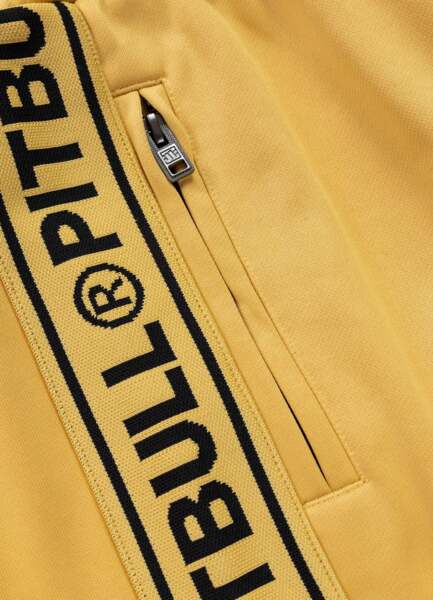 Spodnie dresowe PIT BULL "TAPE LOGO" - żółty