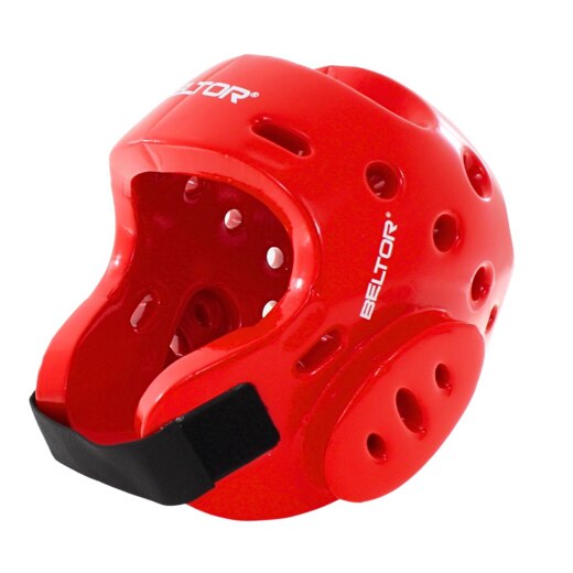 Kask piankowy z maską Beltor "TYTAN" - czerwony