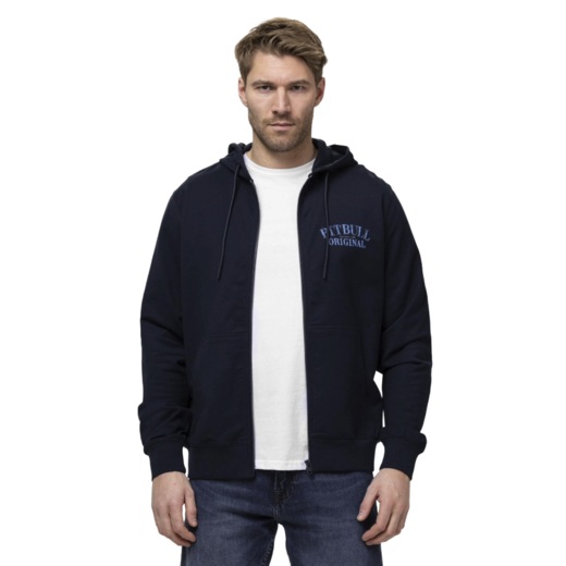 Bluza rozpinana z kapturem PIT BULL "MIDNIGHT" - granatowy