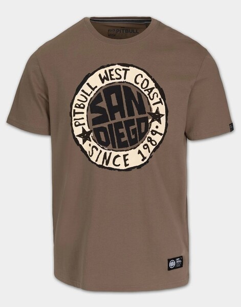 Koszulka męska PIT BULL "SAN DIEGO SUN" - brązowy