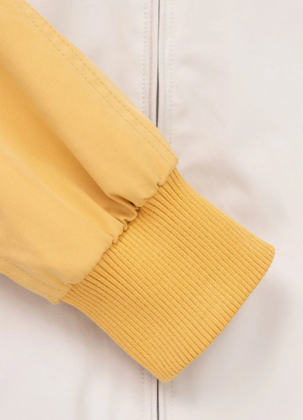 Kurtka przejściowa męska z kapturem PIT BULL "2 Color Longwood" - żółty/czarny/off-white