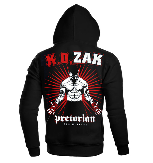  Bluza z kapturem Pretorian "K.O.zak" - czarna