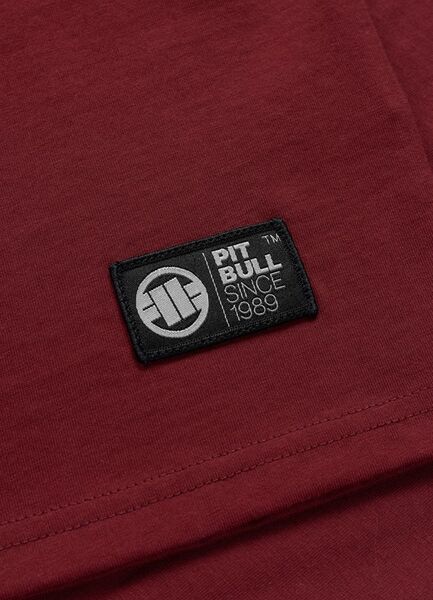 PIT BULL "DOG SD" men's t-shirt - burgundy