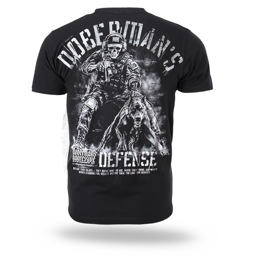 Koszulka T-shirt Dobermans Aggressive "DOBERMAN'S DEFENSE TS422" - czarna