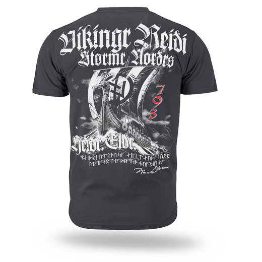 Koszulka T-shirt Dobermans Aggressive "DRAKKAR TS407" - grafitowa