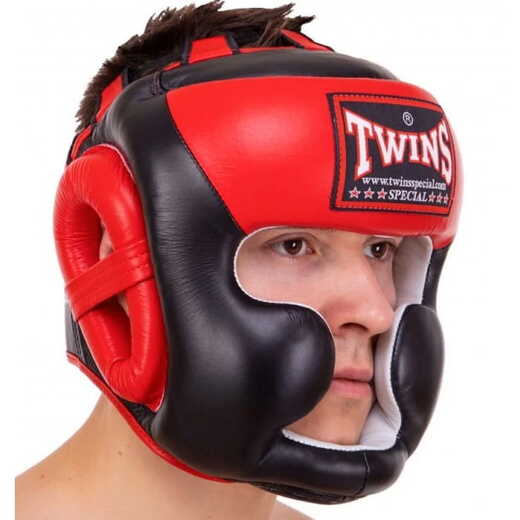  KASK BOKSERSKI SPARINGOWY TWINS SPECIAL HGL3-2T (black/red) 
