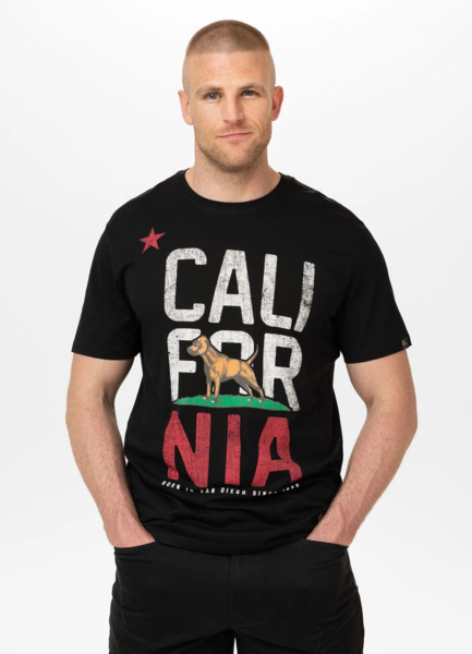 PIT BULL &quot;CALIFORNIA&quot; Men&#39;s T-Shirt - Black