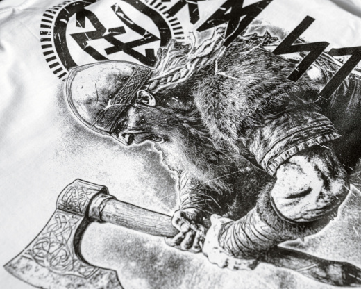 Koszulka T-shirt Dobermans Aggressive "VIKING REACTION" TS368H - beżowa