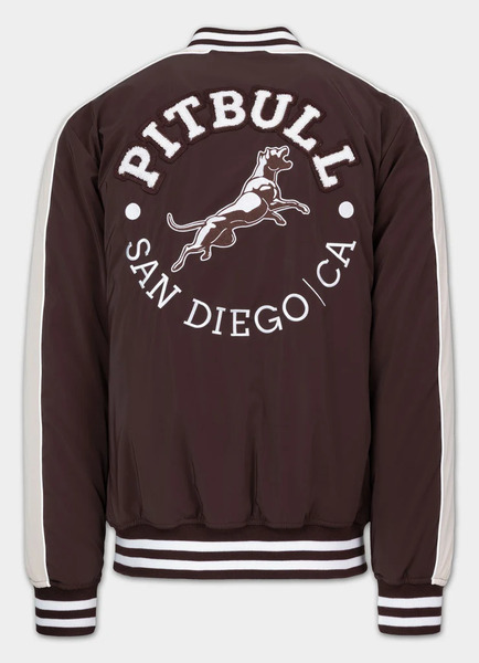 Kurtka przejściowa bejsbolówka PIT BULL "MANOLITO" - bordowy