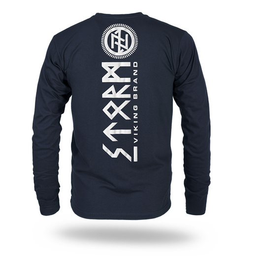 Longsleeve Dobermans Aggressive "Rough Sea" LS346 - granatowy