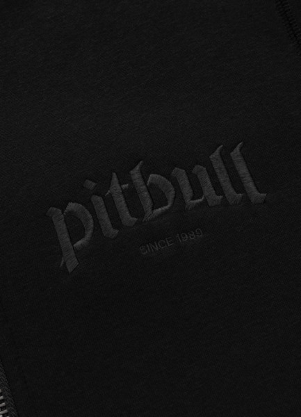 Bluza rozpinana z kapturem PIT BULL "RUFFIN RING" - czarny