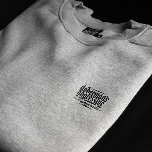 Dobermans Aggressive &quot;BASIC LOGO&quot; BCK357 sweatshirt - gray