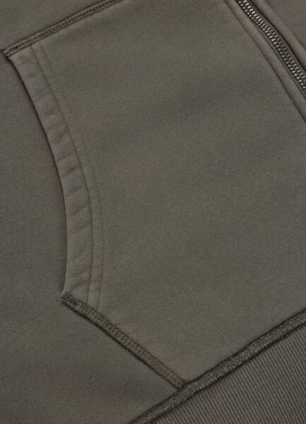 Men's zip-up hoodie PIT BULL "HACKETT" - olive