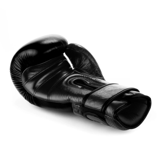 Warrior BLACK Genuine Leather Bushido Boxing Gloves