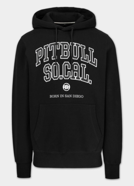 Bluza męska z kapturem PIT BULL "SO CAL" - czarny