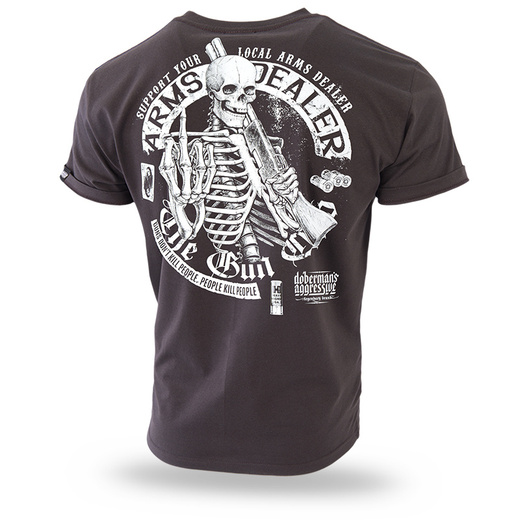 Koszulka T-shirt Dobermans Aggressive "Arms Dealer TS304" - brązowy